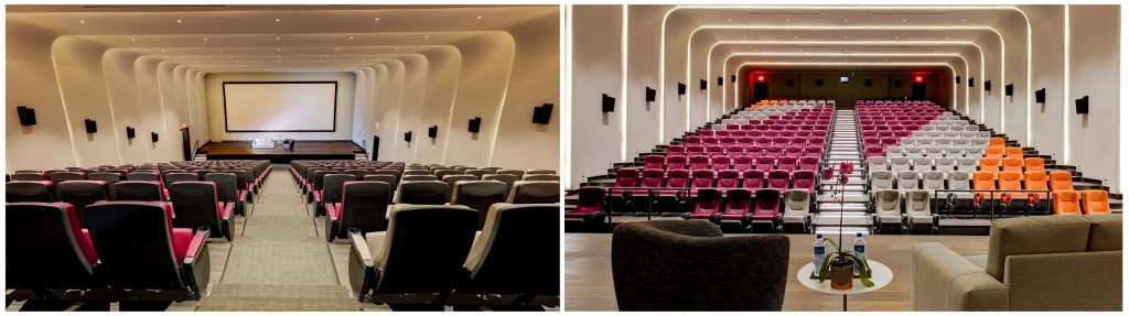 Front and Back view of the cinema